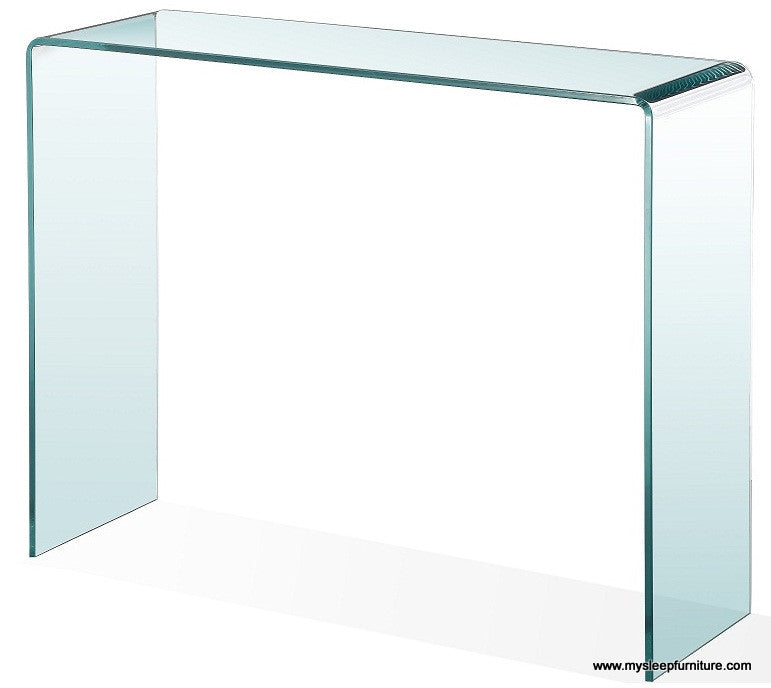 BENT GLASS- CONSOLE TABLE