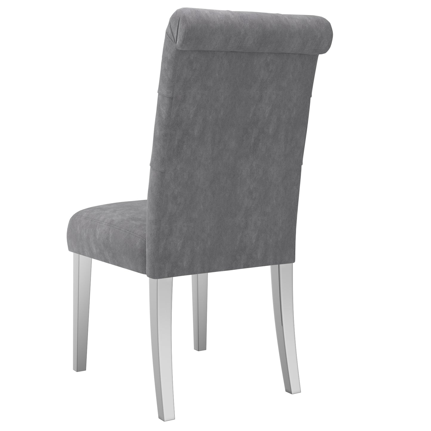 (CHLOE GREY- 2 PACK)- FABRIC- DINING CHAIR