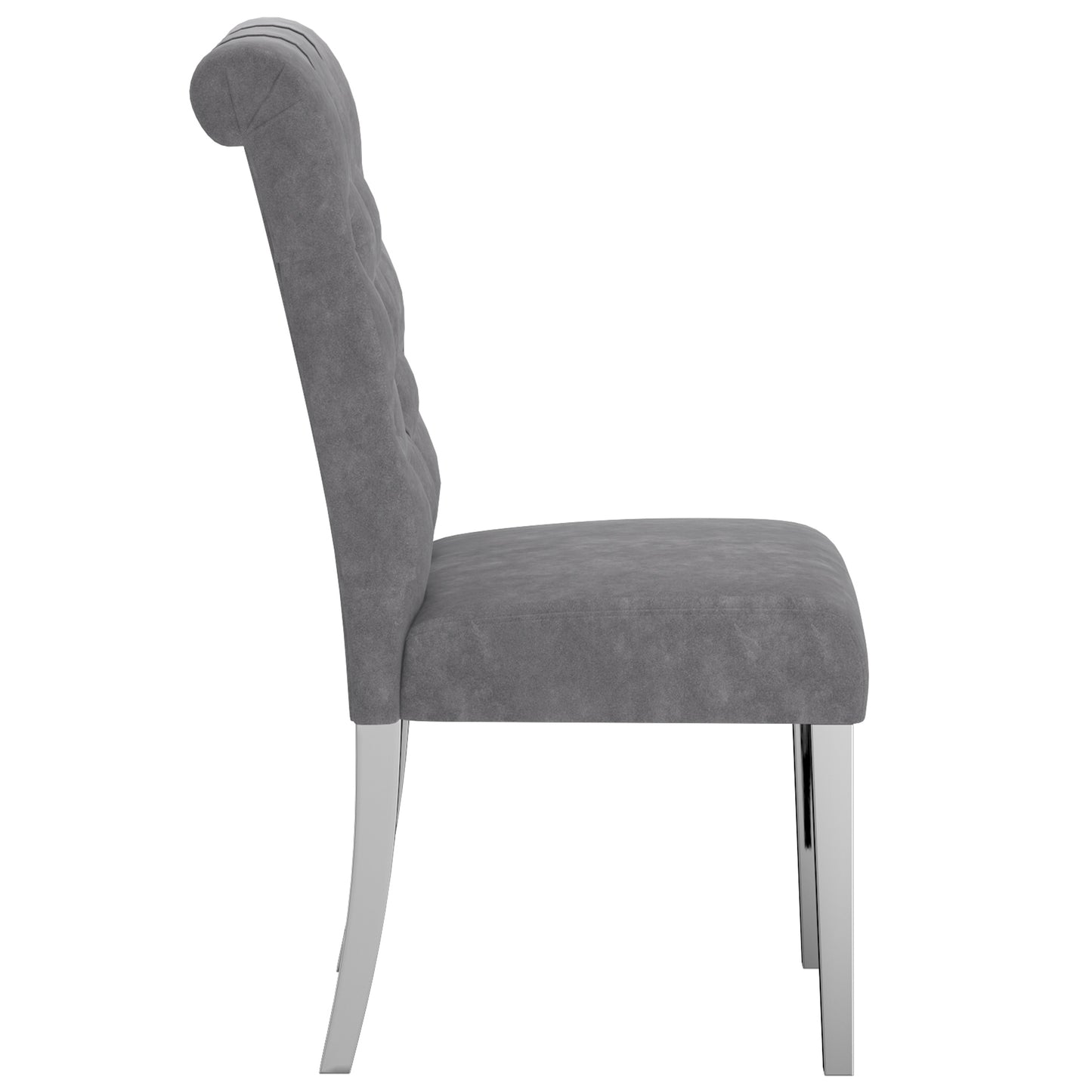 (CHLOE GREY- 2 PACK)- FABRIC- DINING CHAIR