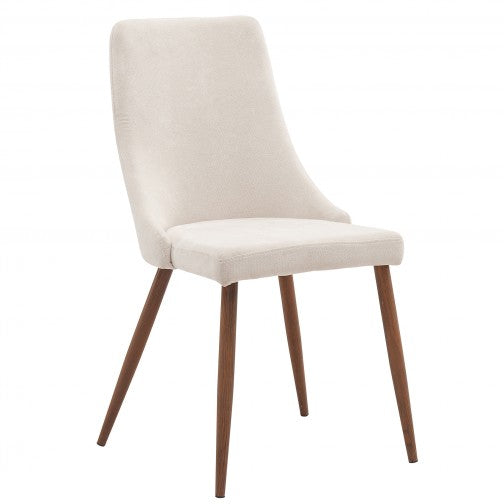 (CORA BEIGE- 2 pack)- FABRIC DINING CHAIRS