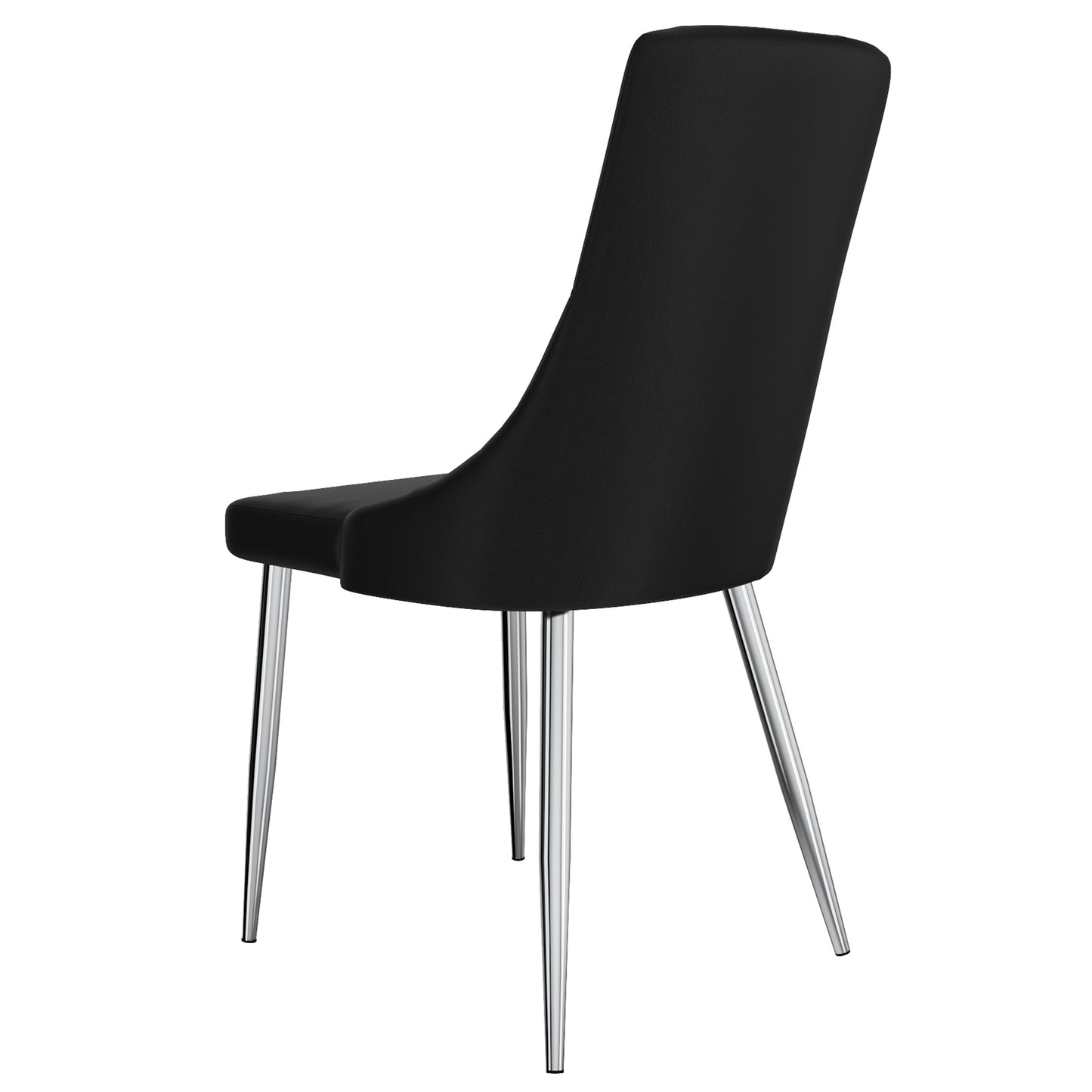 (DEVO BLACK- 2 PACK)- LEATHER DINING CHAIRS