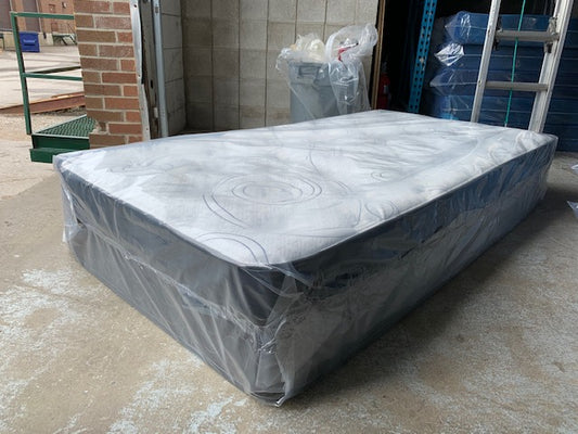 TWIN (SINGLE) SIZE- (GLOW)- 12" THICK- EURO PILLOW TOP- CONTINUOUS COIL MATTRESS