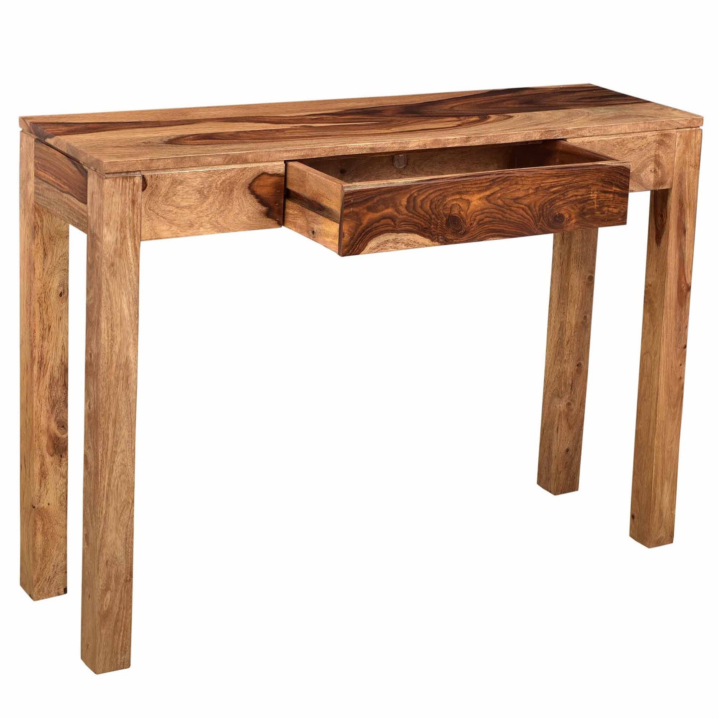 (IDRIS SHEESHAM)- WOOD- CONSOLE TABLE- WITH DRAWER