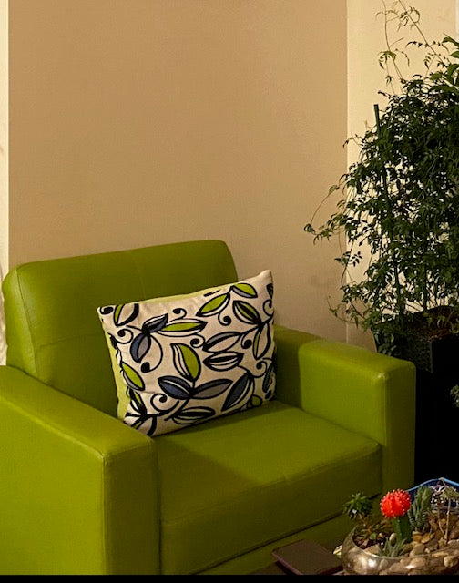 (3320 LIME GREEN)- PU LEATHER- CANADIAN MADE ACCENT CHAIR (DELIVERY AFTER 3 WEEKS)