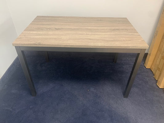 (3721 GREY- 1)- WOOD- COMPUTER/ DINING TABLE- out of stock until march 18, 2024