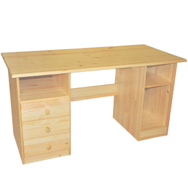 (LARGE NATURAL)- SOLID WOOD- COMPUTER TABLE