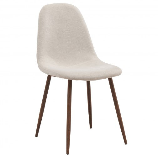 (LYNA BEIGE- 4 PACK)- FABRIC- DINING CHAIR