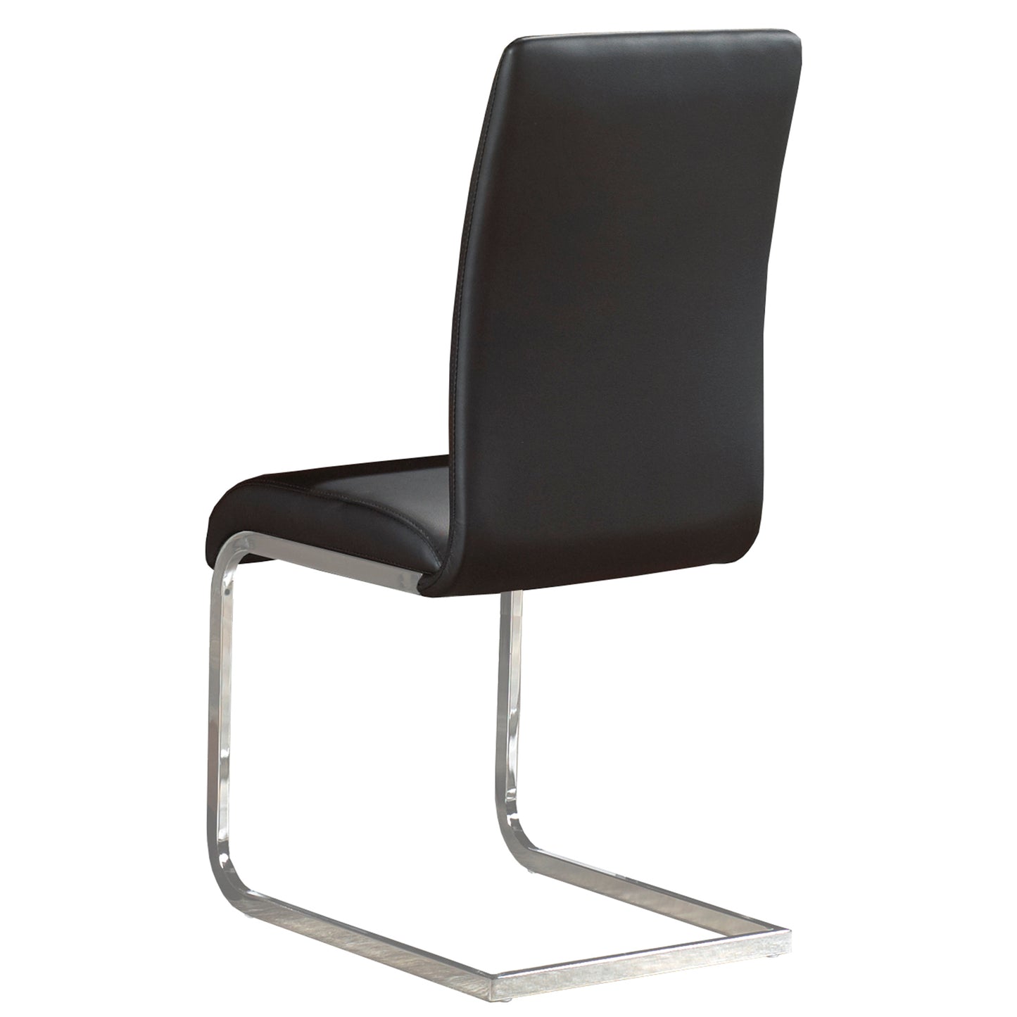 (MAXIM BLACK)- LEATHER DINING CHAIRS- INVENTORY CLEARANCE