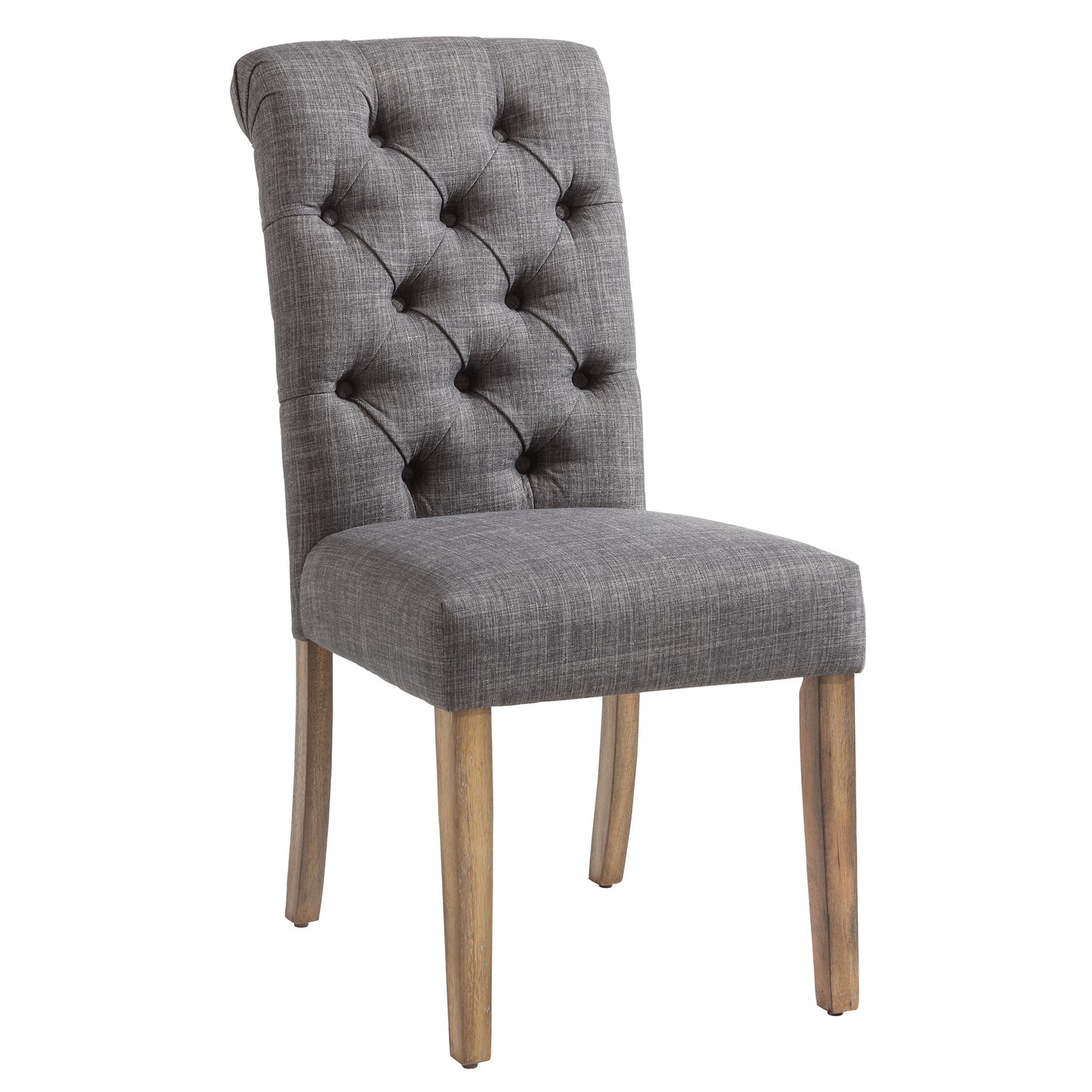 (MELIA GREY- 2 PACK)- FABRIC- DINING CHAIR