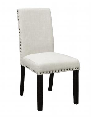 (NANCY 025 IVORY- 2 PACK)- FABRIC- DINING CHAIR