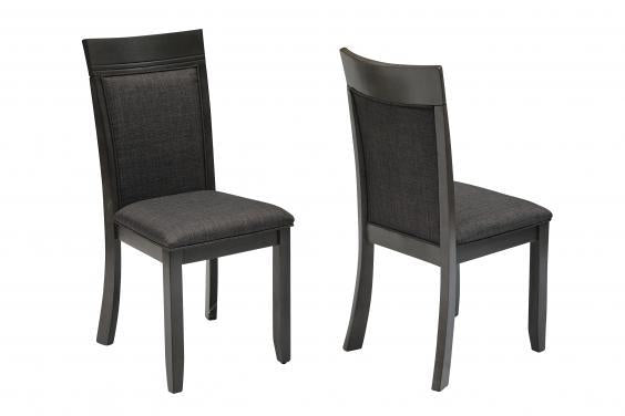 (NELLIE 3649 GREY- 2 PACK)- WOOD- DINING CHAIR