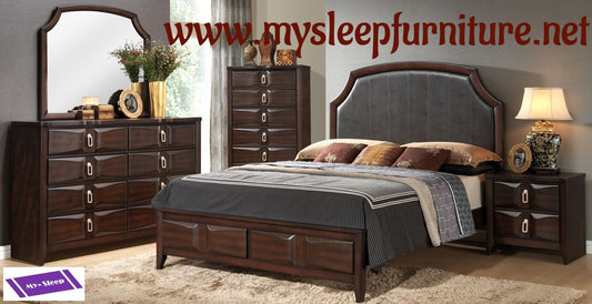 QUEEN SIZE- (NINA)- 8 PC.- BEDROOM SET- OUT OF STOCK UNTIL MAY 13, 2022