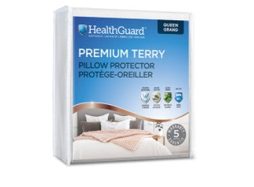 STANDARD SIZE- (TERRY)- WATERPROOF- PILLOW PROTECTOR