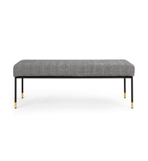 (ROGER CHARCOAL)- FABRIC BENCH