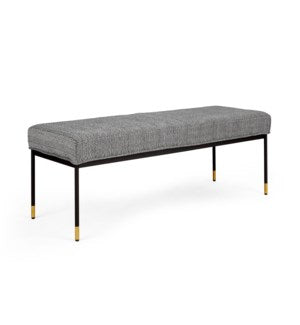 (ROGER CHARCOAL)- FABRIC BENCH