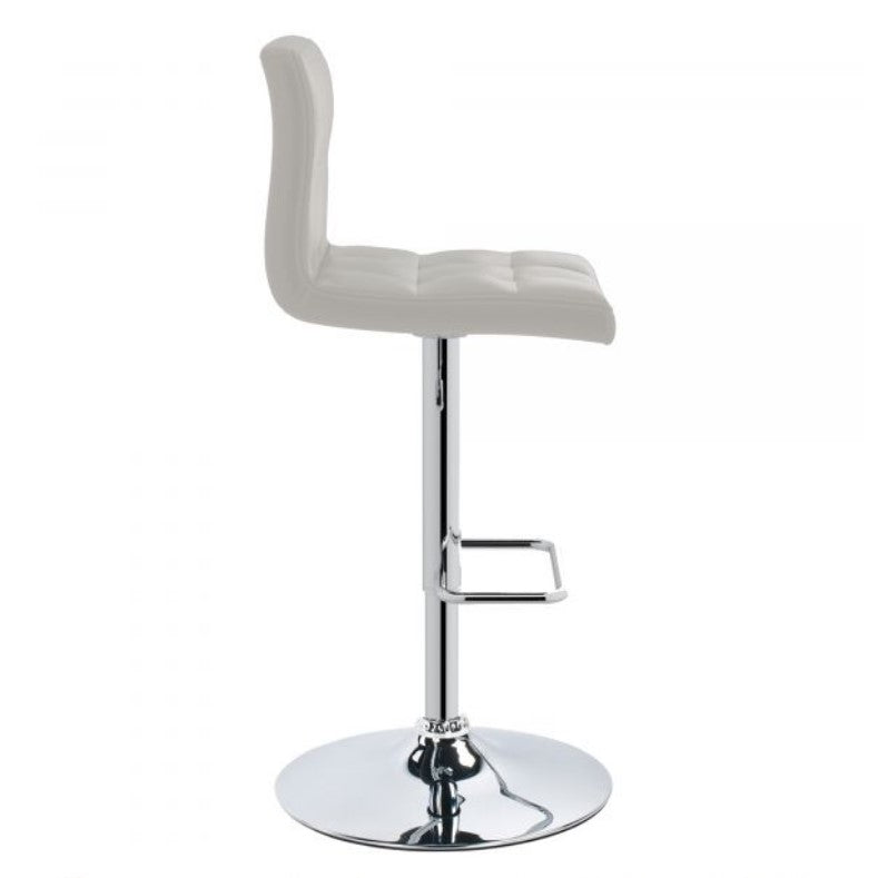 (MAX DISCO WHITE- 2 PACK)- LEATHER- BAR STOOL