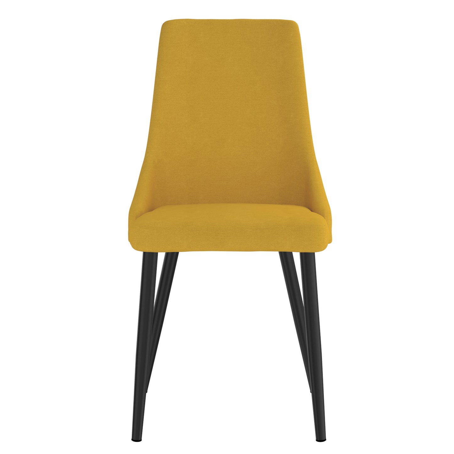 (VENICE MUSTARD- 2 PACK)- FABRIC DINING CHAIRS