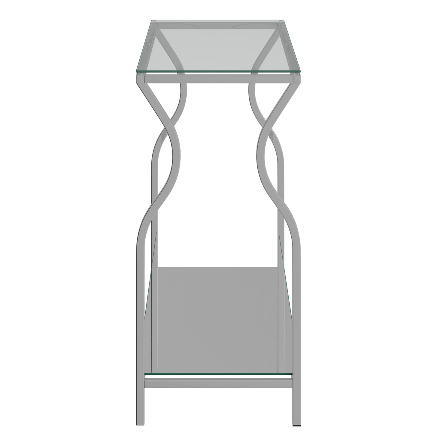 (WILLO)- GLASS- CONSOLE/ COMPUTER TABLE