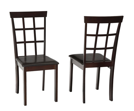 (HELENA BROWN- 2 PACK)- WOOD- DINING CHAIRS