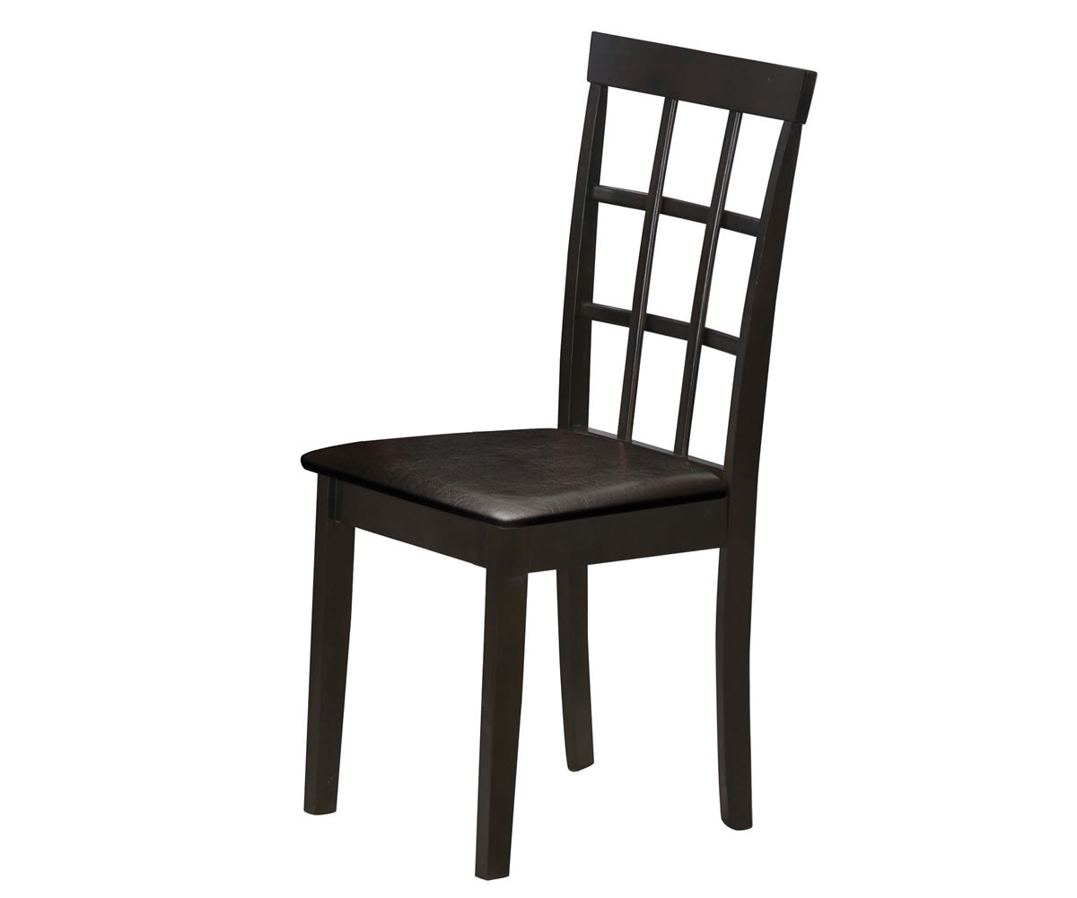 (HELENA BROWN- 2 PACK)- WOOD- DINING CHAIRS