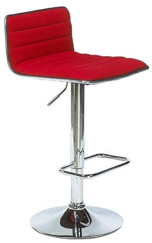 (MILO RED)- FABRIC BAR STOOL- INVENTORY CLEARANCE