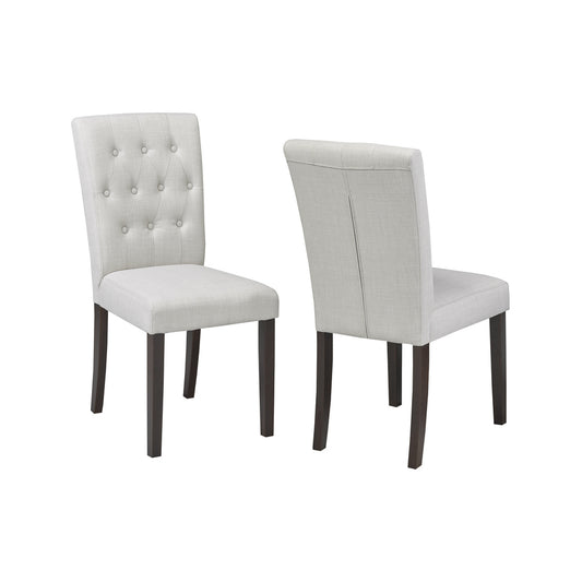 (5700 BEIGE- 2 PACK)- FABRIC- DINING CHAIRS